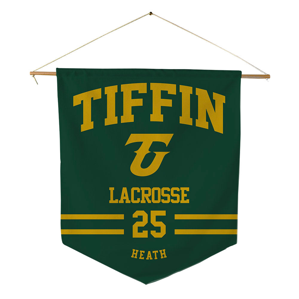 Tiffin - NCAA Men's Lacrosse : Andrew Heath - Pennant - 18" x 21"-0