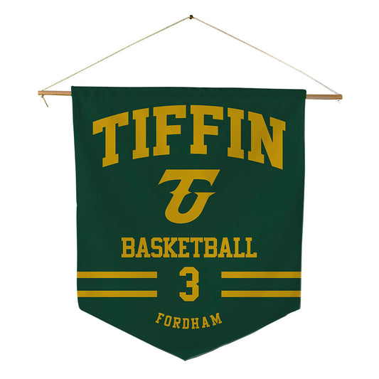 Tiffin - NCAA Men's Basketball : Allen Fordham - Pennant - 18" x 21"-0