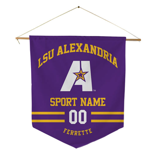 LSUA - NCAA Men's Basketball : Talib Ferrette - Pennant - 18" x 21"-0