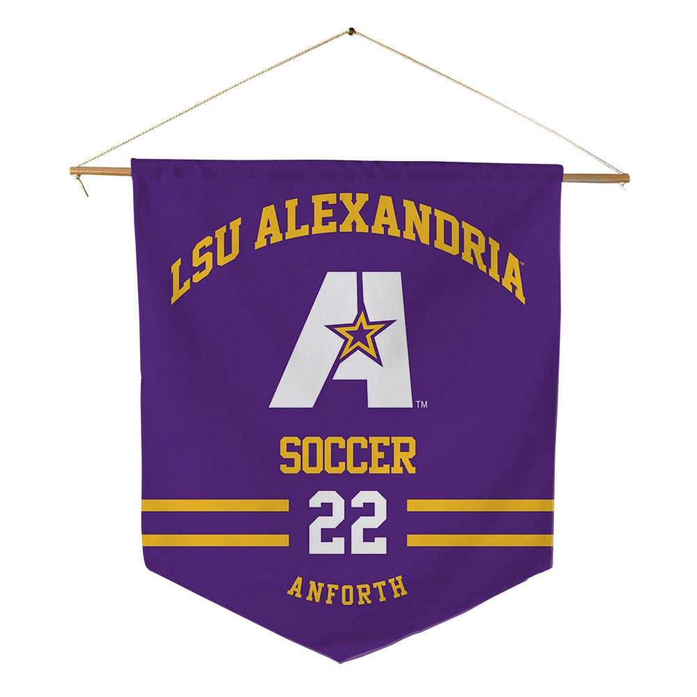 LSUA - NCAA Men's Soccer : Owen Anforth - Pennant - 18" x 21"-0