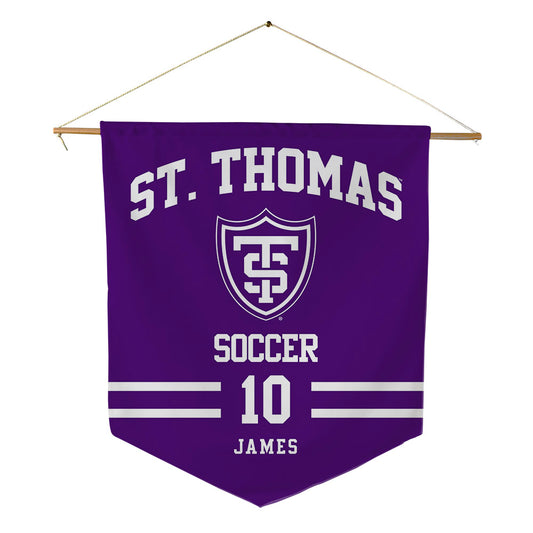 UST - NCAA Men's Soccer : Keegan James - Pennant - 18" x 21"-0