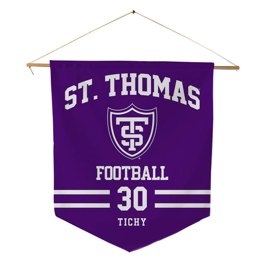 UST - NCAA Football : Nash Tichy - Pennant - 18" x 21"-0