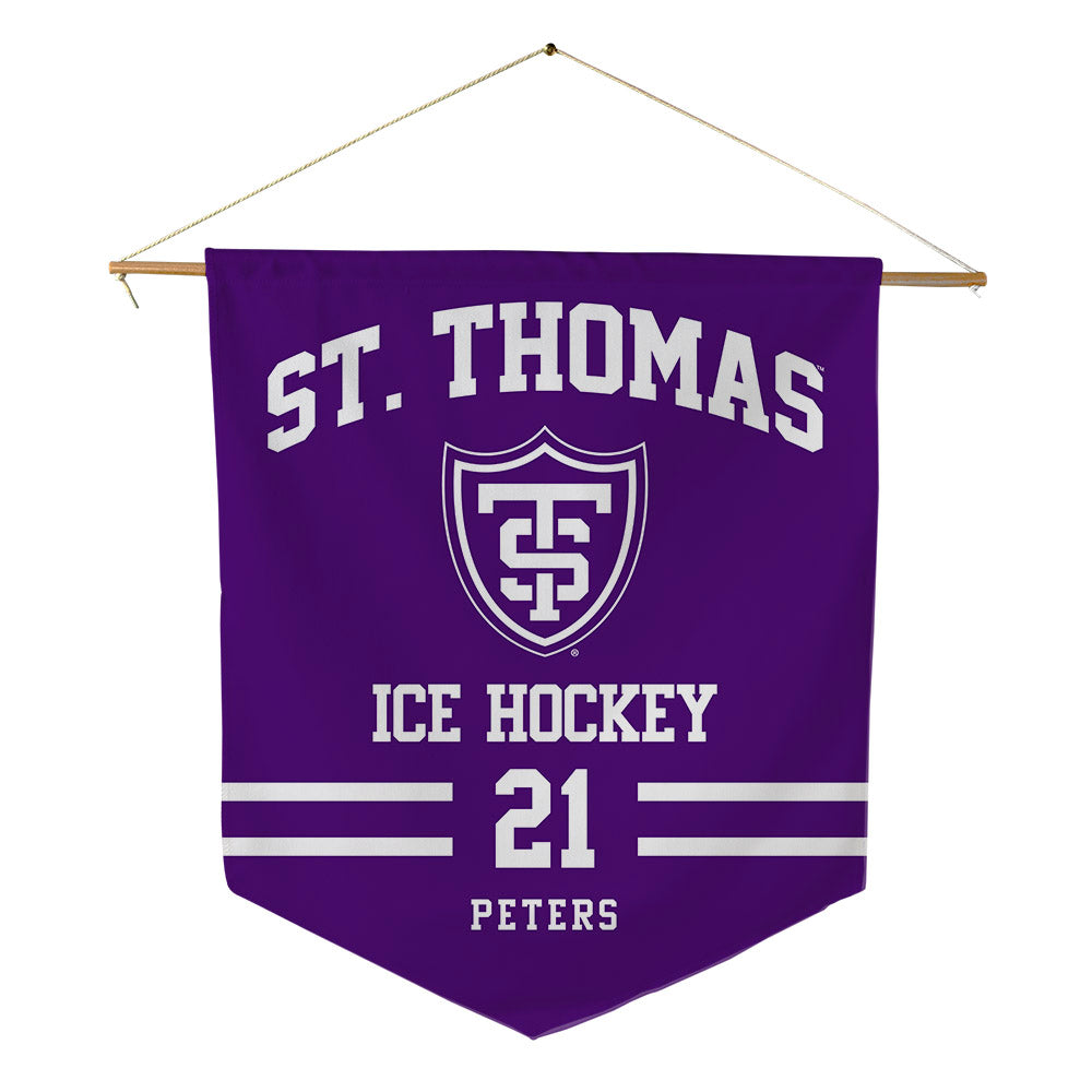 UST - NCAA Men's Ice Hockey : Carson Peters - Pennant - 18" x 21"-0