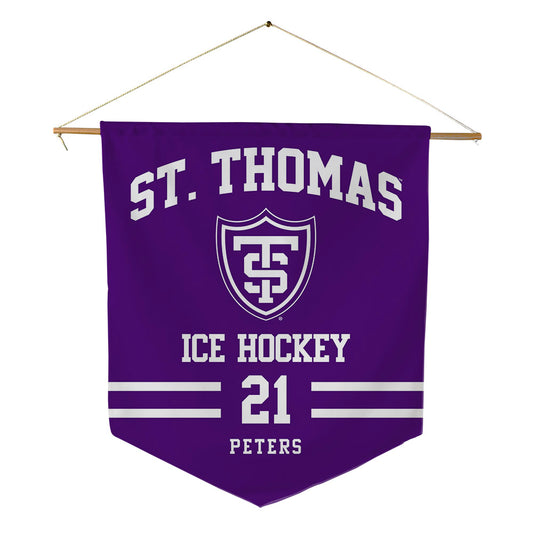 UST - NCAA Men's Ice Hockey : Carson Peters - Pennant - 18" x 21"-0