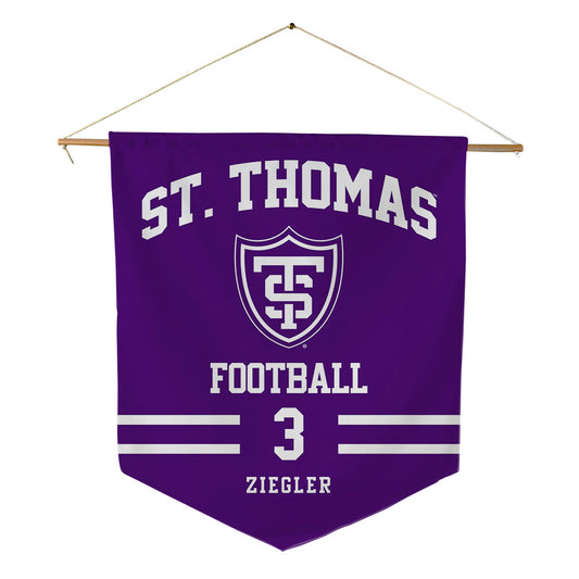 UST - NCAA Football : Isaac Ziegler - Pennant - 18" x 21"-0
