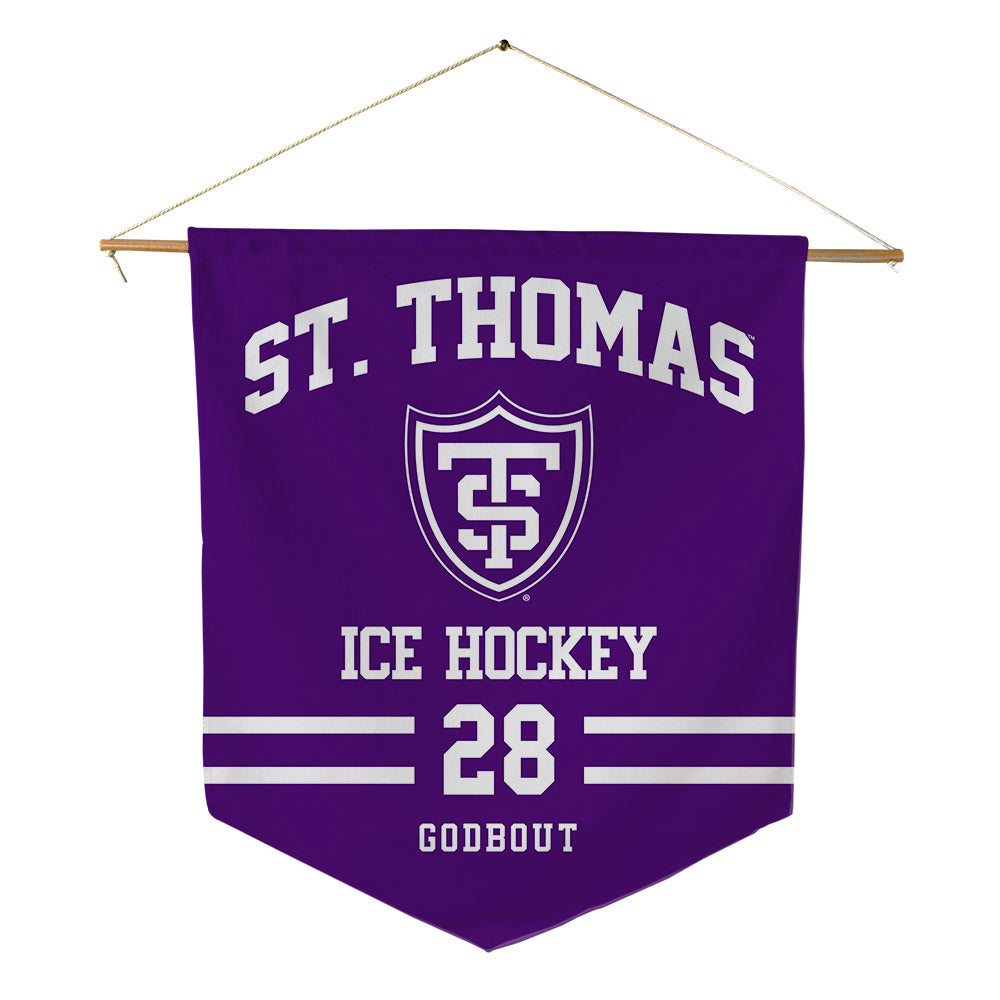 UST - NCAA Men's Ice Hockey : Dylan Godbout - Pennant - 18" x 21"-0