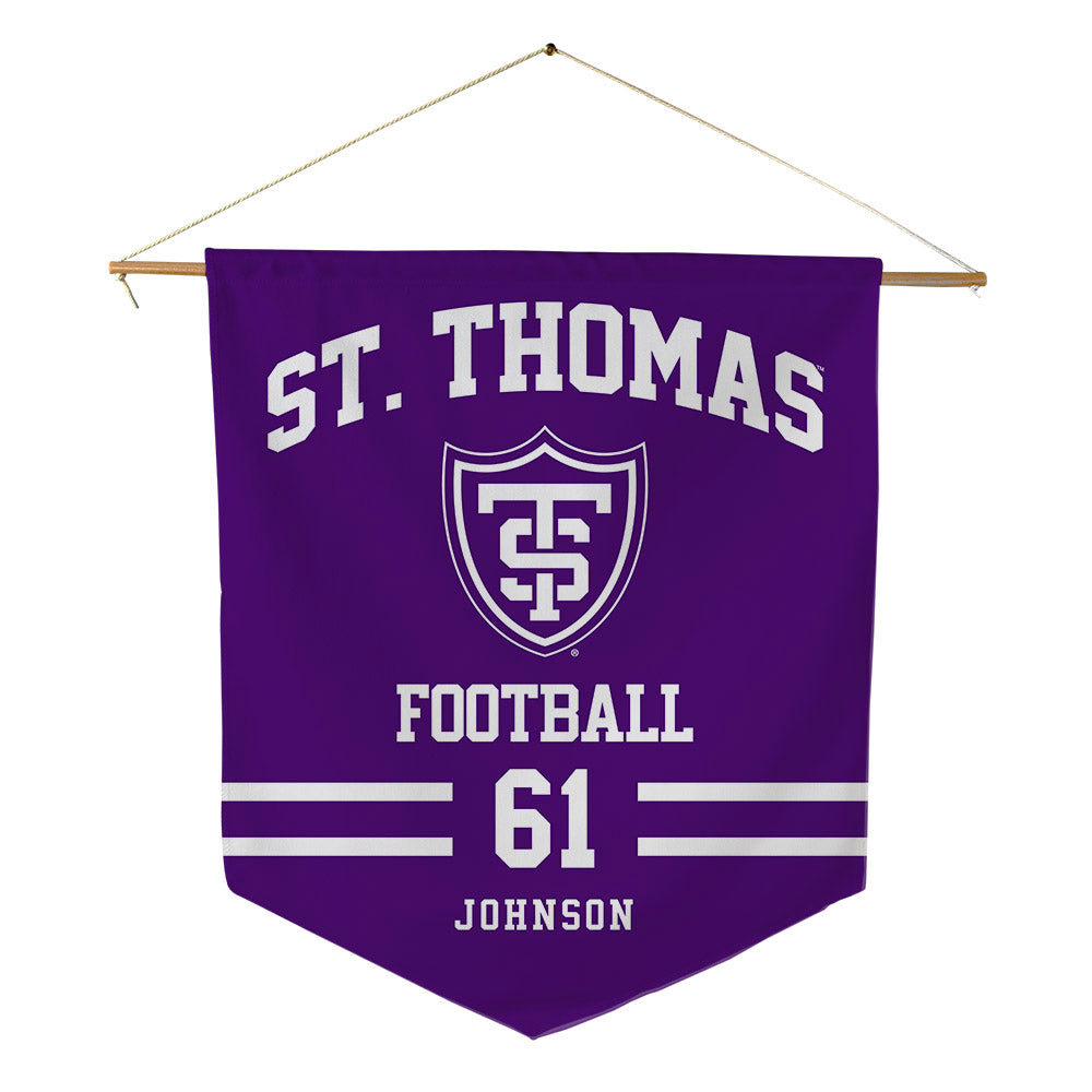 UST - NCAA Football : Marcus Johnson - Pennant - 18" x 21"-0