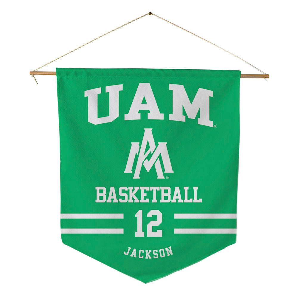 UAM - NCAA Men's Basketball : Isaac Jackson - Pennant - 18" x 21"-0