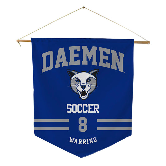 Daemen - NCAA Women's Soccer : Kaligenia Warring - Pennant - 18" x 21"-0