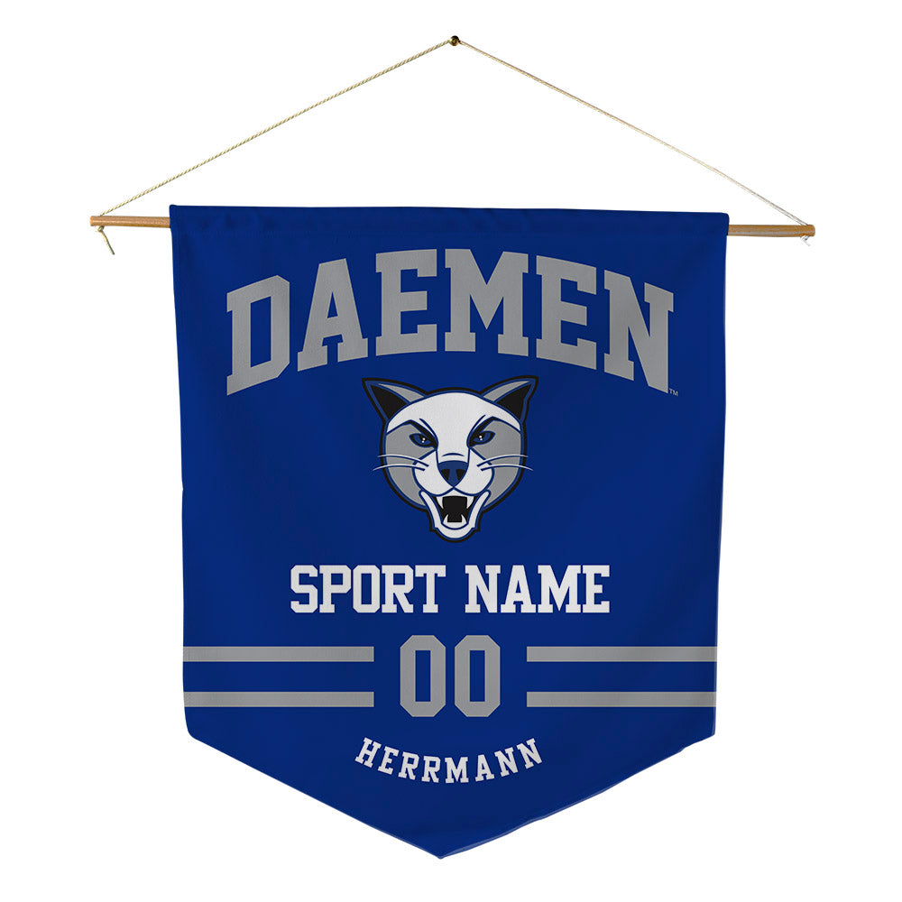 Daemen - NCAA Men's Soccer : Keegan Herrmann - Pennant - 18" x 21"-0