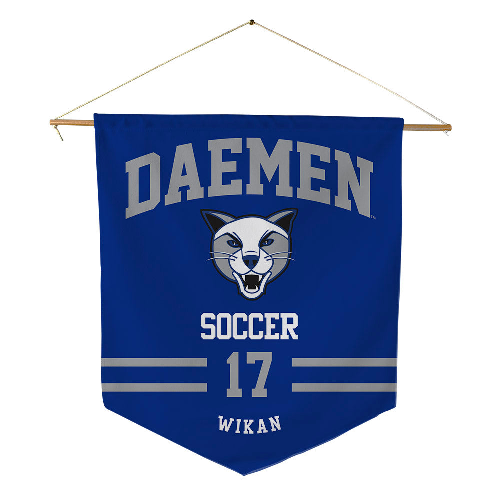 Daemen - NCAA Men's Soccer : Thomas Wikan - Pennant - 18" x 21"-0
