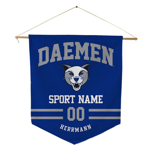 Daemen - NCAA Men's Soccer : Keegan Herrmann - Pennant - 18" x 21"-0