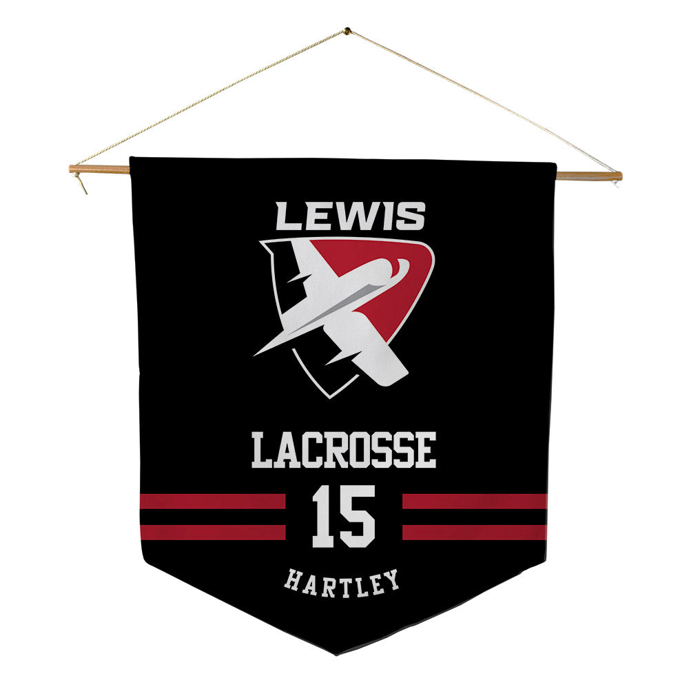Lewis - NCAA Women's Lacrosse : Devyn Hartley - Pennant - 18" x 21"-0