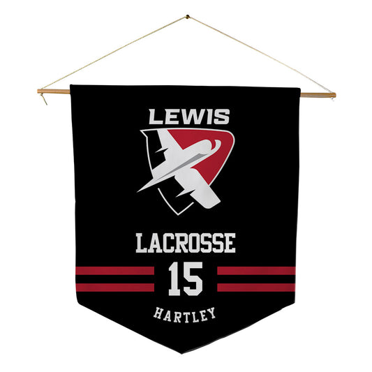 Lewis - NCAA Women's Lacrosse : Devyn Hartley - Pennant - 18" x 21"-0