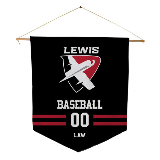Lewis - NCAA Baseball : Darren Law - Pennant - 18" x 21"-0