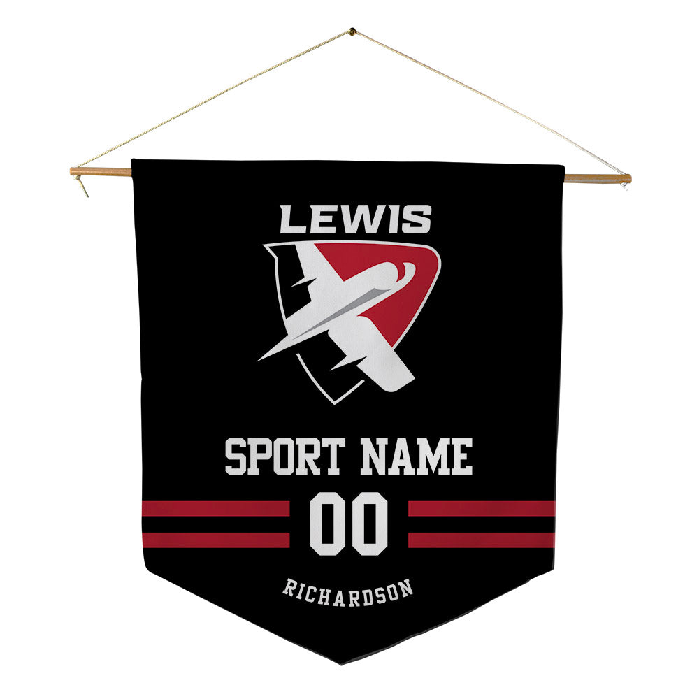Lewis - NCAA Softball : Victoria Richardson - Pennant - 18" x 21"-0