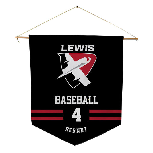 Lewis - NCAA Baseball : Nicholas Berndt - Pennant - 18" x 21"-0