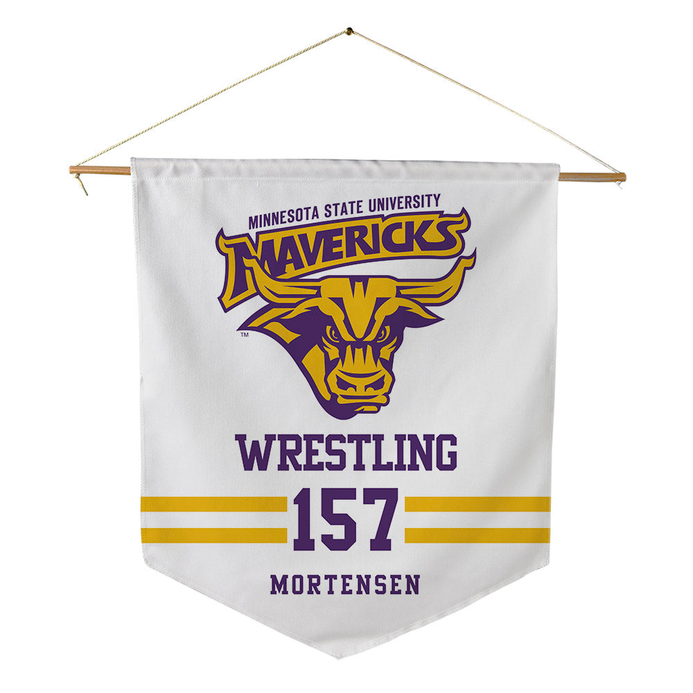 Minn. St. - NCAA Wrestling : Grady Mortensen - Pennant - 18" x 21"-0