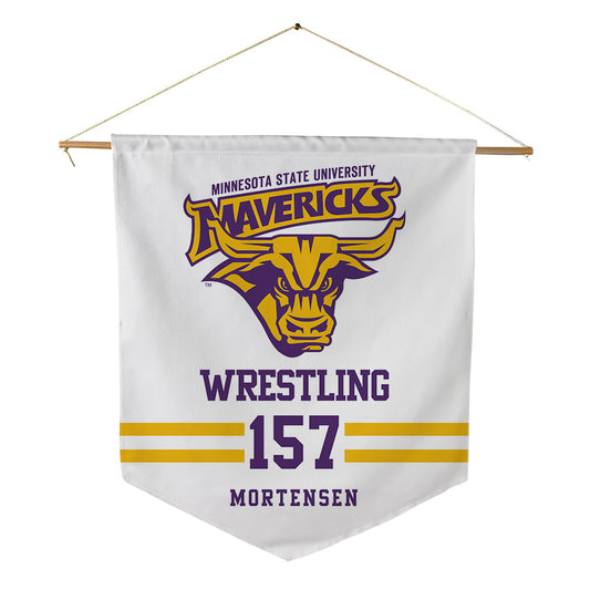 Minn. St. - NCAA Wrestling : Grady Mortensen - Pennant - 18" x 21"-0