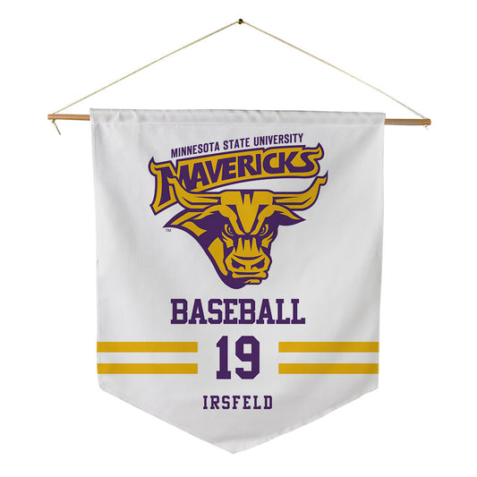 Minn. St. - NCAA Baseball : Benjamin Irsfeld - Pennant - 18" x 21"-0