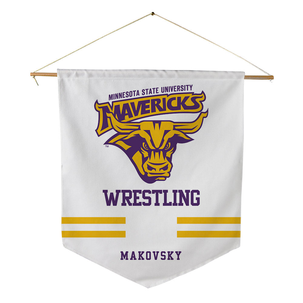 Minn. St. - NCAA Wrestling : Jim Makovsky - Pennant - 18" x 21"-0