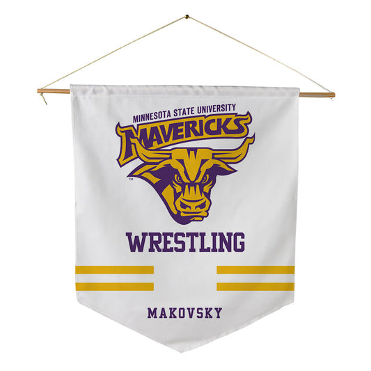 Minn. St. - NCAA Wrestling : Jim Makovsky - Pennant - 18" x 21"-0