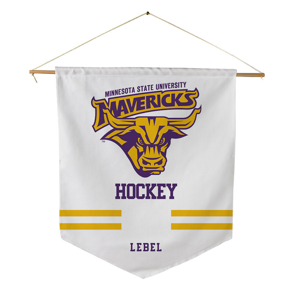 Minn. St. - NCAA Men's Ice Hockey : Mason LeBel - Pennant - 18" x 21"-0