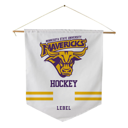 Minn. St. - NCAA Men's Ice Hockey : Mason LeBel - Pennant - 18" x 21"-0
