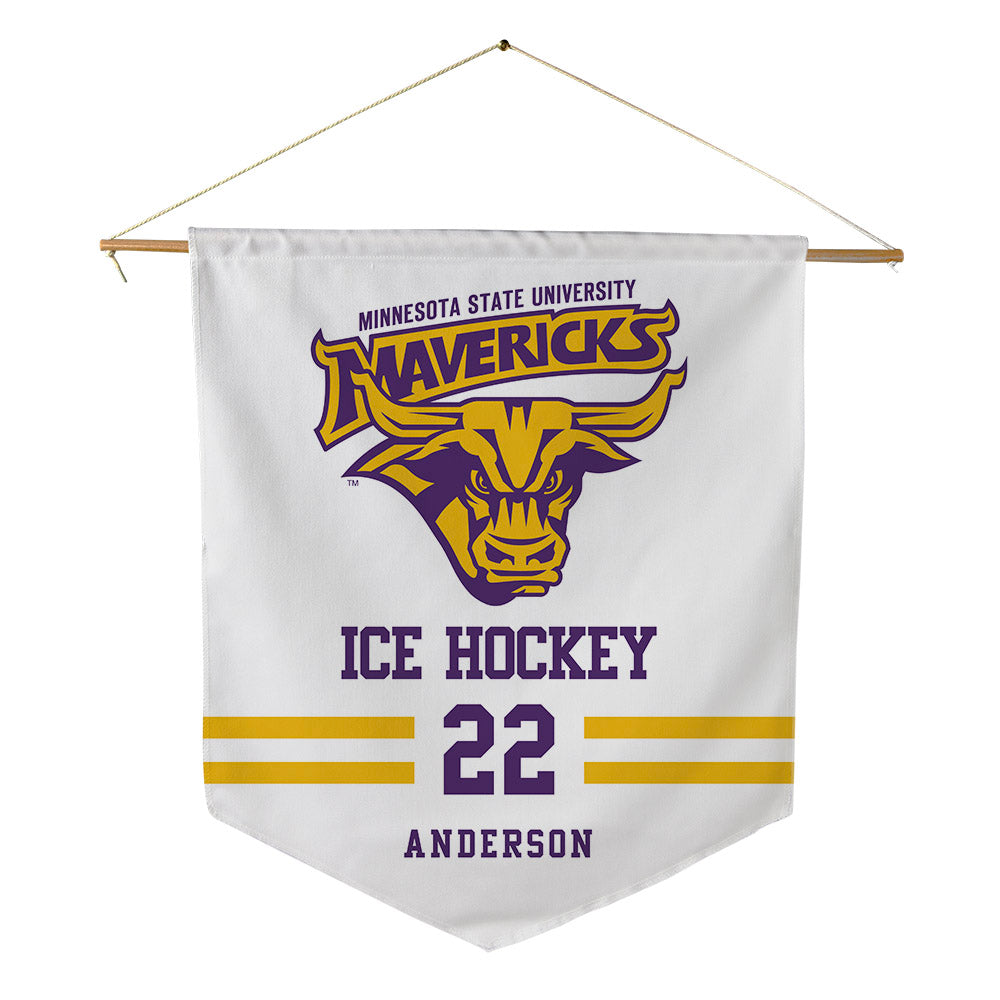 Minn. St. - NCAA Women's Ice Hockey : Tori Anderson - Pennant - 18" x 21"-0
