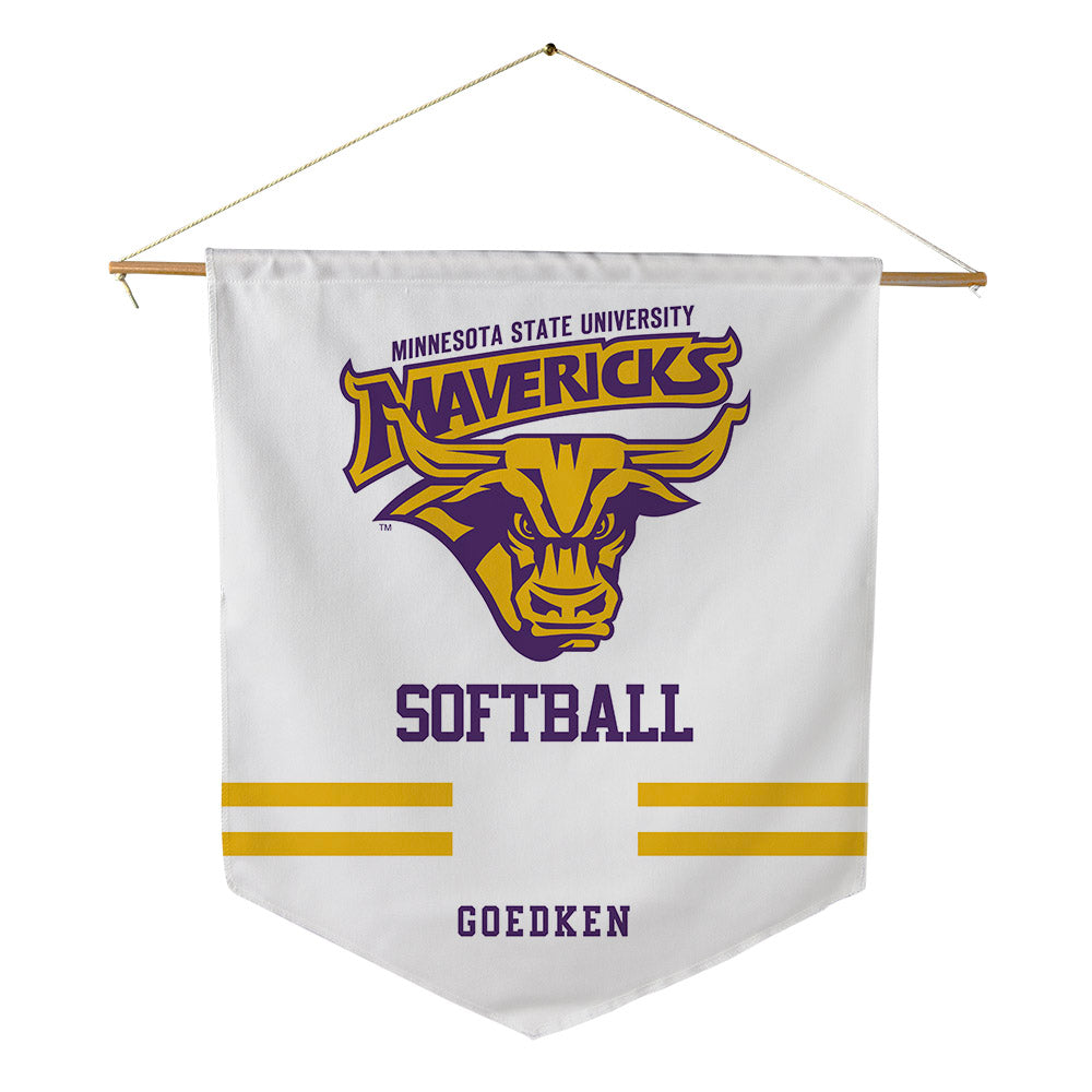 Minn. St. - NCAA Softball : Morgan Goedken - Pennant - 18" x 21"-0