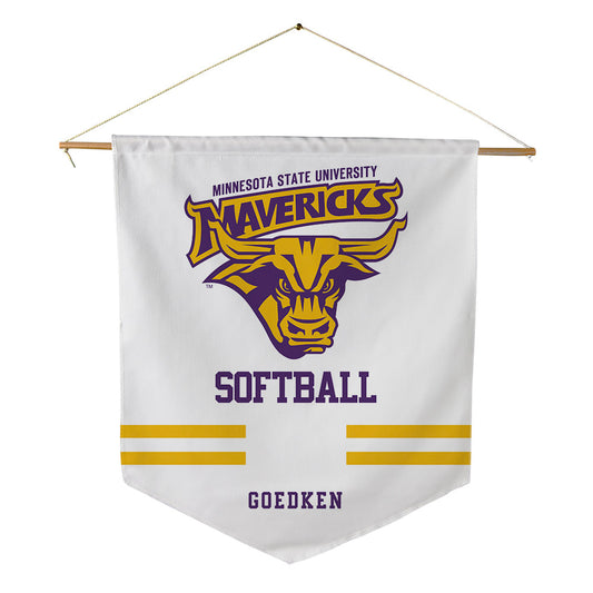 Minn. St. - NCAA Softball : Morgan Goedken - Pennant - 18" x 21"-0