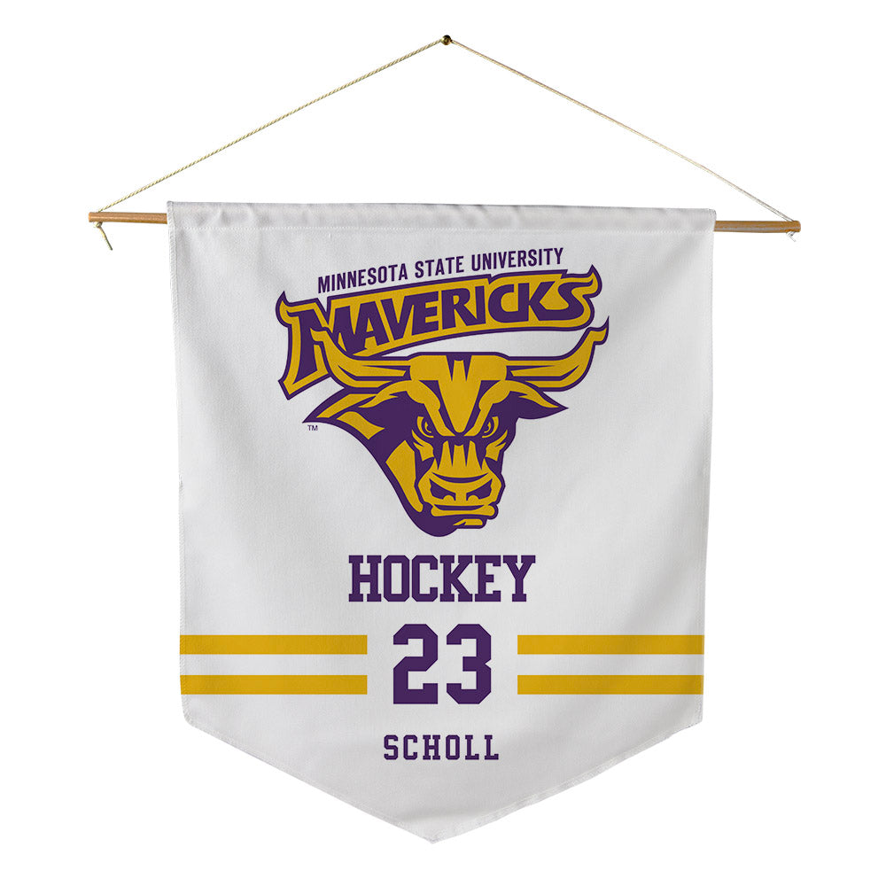 Minn. St. - NCAA Men's Ice Hockey : Sawyer Scholl - Pennant - 18" x 21"-0