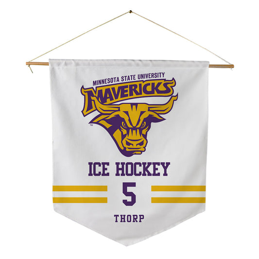 Minn. St. - NCAA Men's Ice Hockey : Gus Thorp - Pennant - 18" x 21"-0