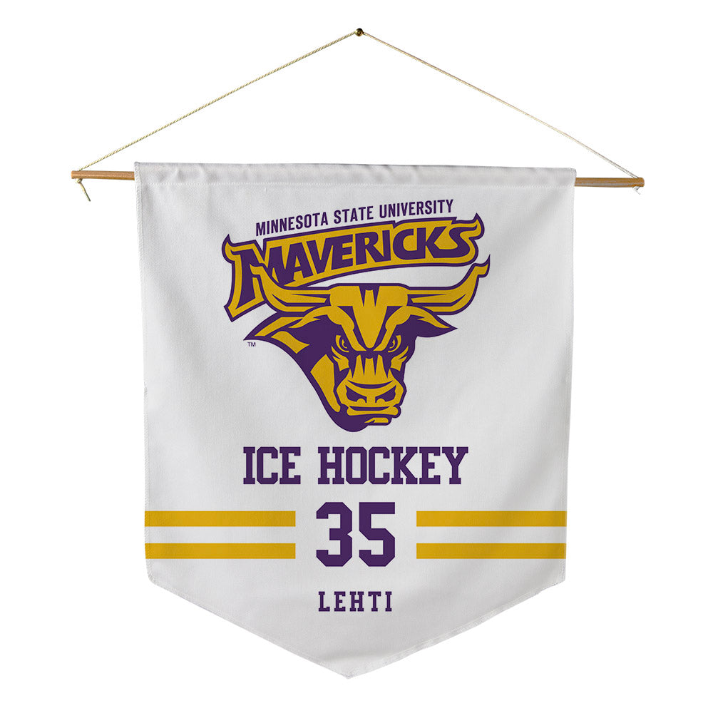 Minn. St. - NCAA Men's Ice Hockey : Lassi Lehti - Pennant - 18" x 21"-0