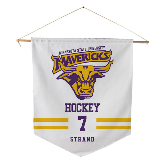 Minn. St. - NCAA Men's Ice Hockey : Bryce Strand - Pennant - 18" x 21"-0