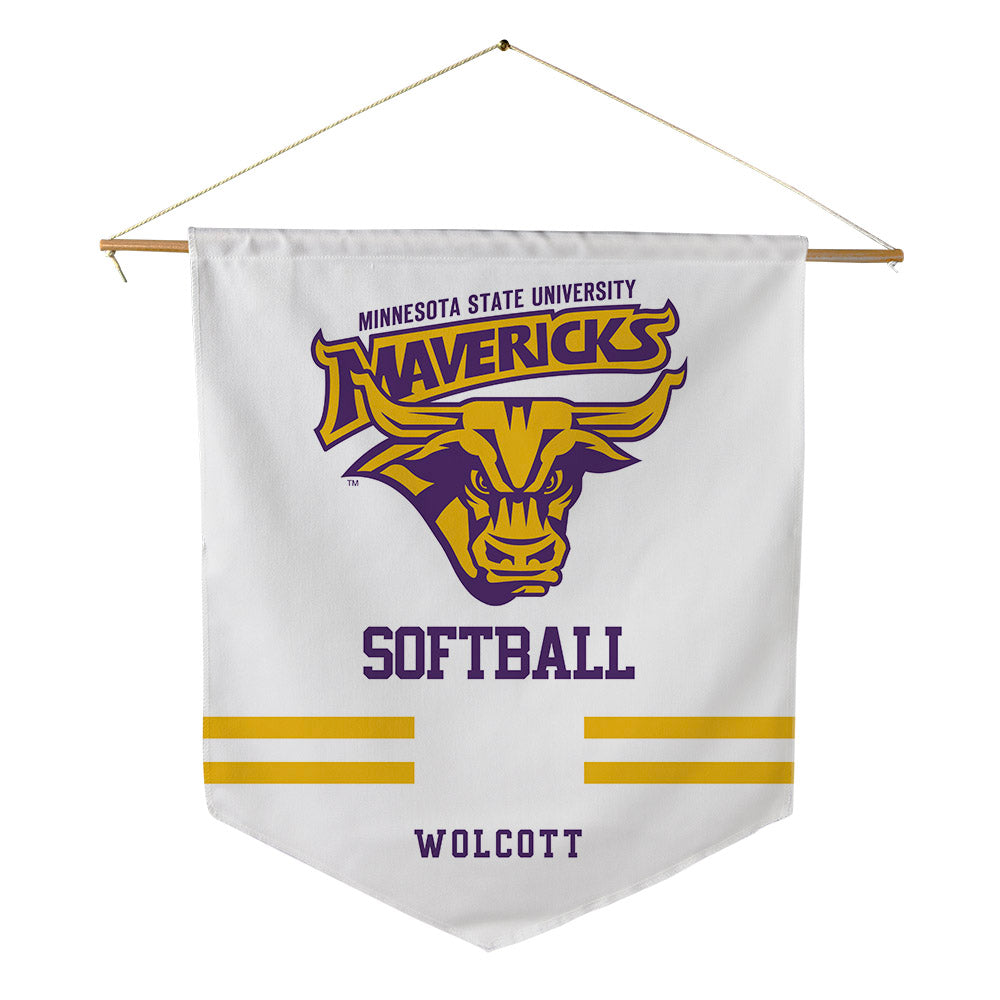 Minn. St. - NCAA Softball : Kristle Wolcott - Pennant - 18" x 21"-0
