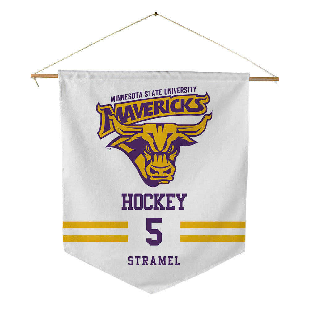 Minn. St. - NCAA Women's Ice Hockey : Sophie Stramel - Pennant - 18" x 21"-0