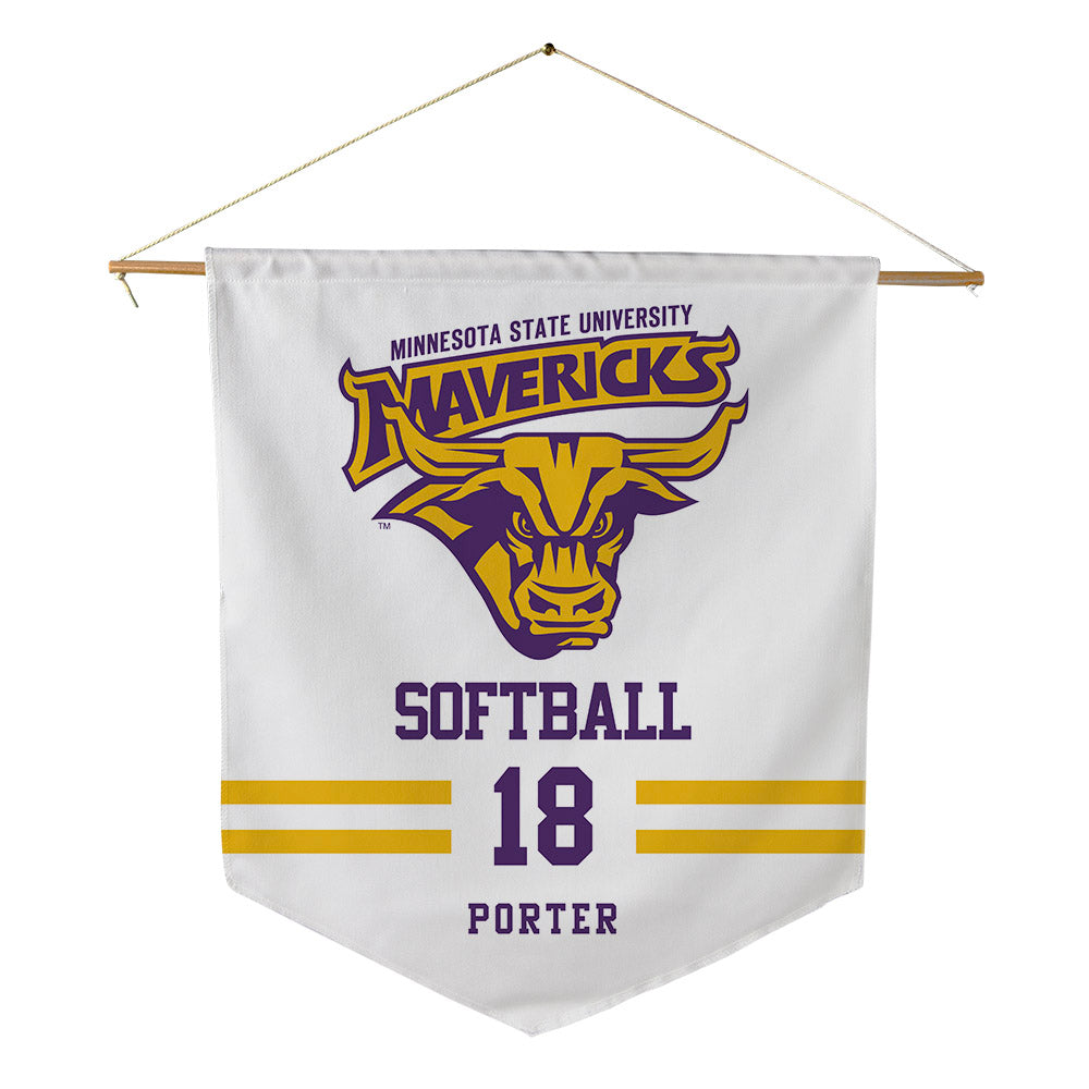 Minn. St. - NCAA Softball : Lucy Porter - Pennant - 18" x 21"-0