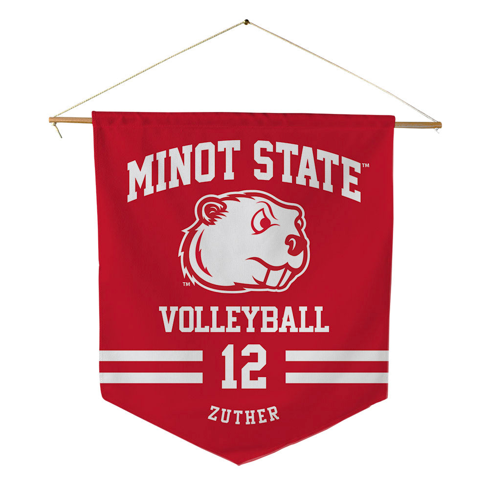 Minot State - NCAA Women's Volleyball : Addison Zuther - Pennant - 18" x 21"-0