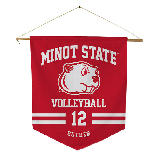 Minot State - NCAA Women's Volleyball : Addison Zuther - Pennant - 18" x 21"-0