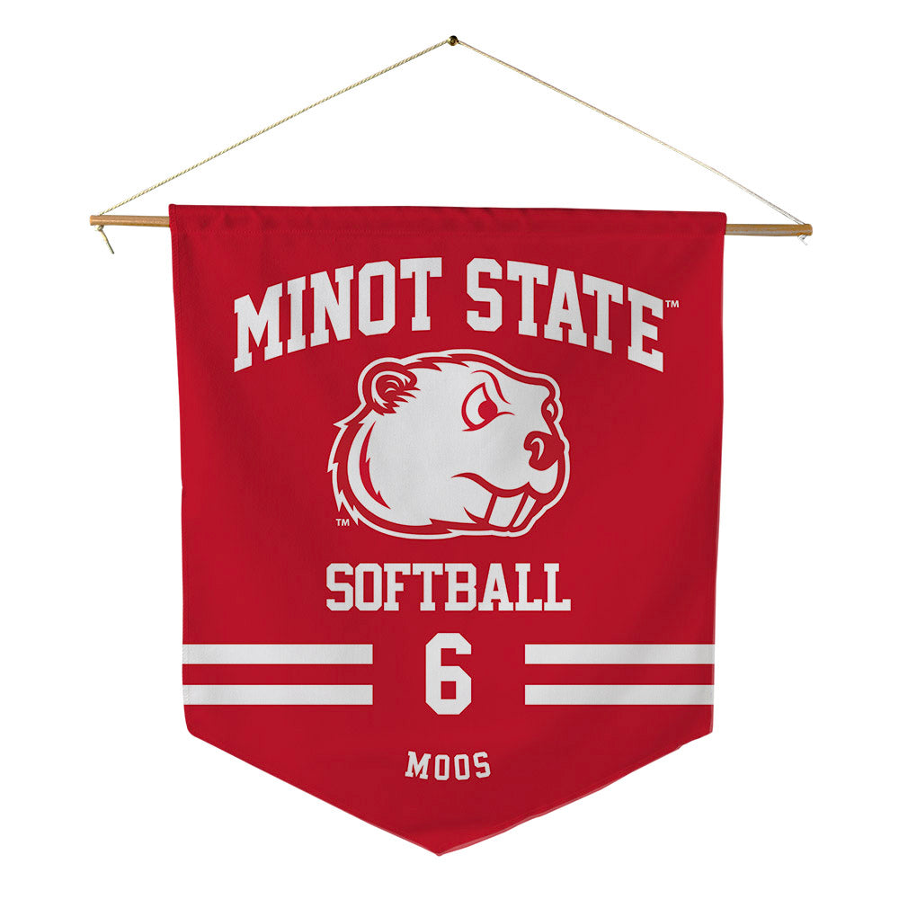 Minot State - NCAA Softball : Mallory Moos - Pennant - 18" x 21"-0