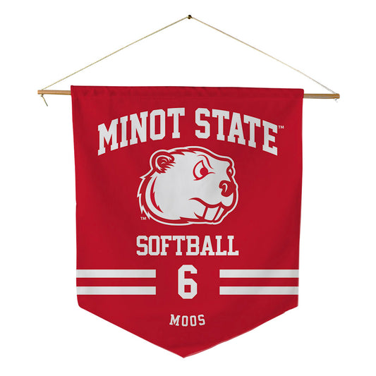 Minot State - NCAA Softball : Mallory Moos - Pennant - 18" x 21"-0
