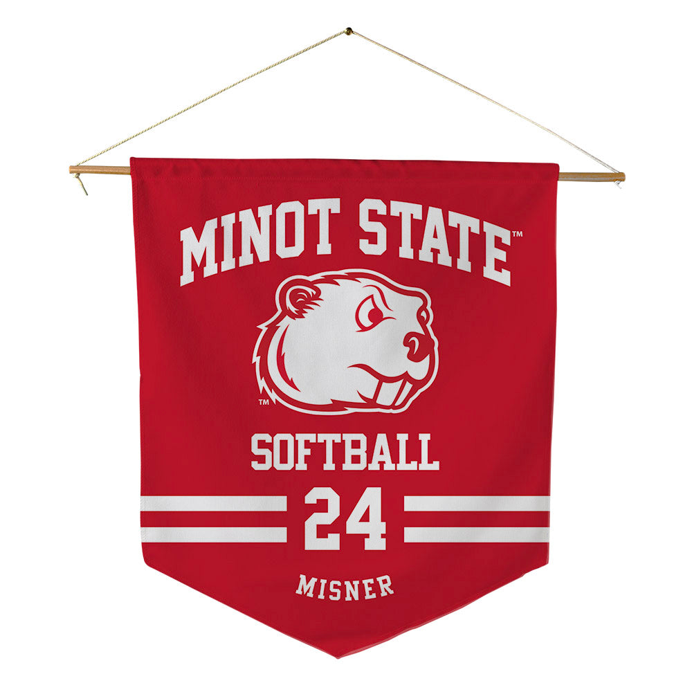 Minot State - NCAA Softball : Sarah Misner - Pennant - 18" x 21"-0