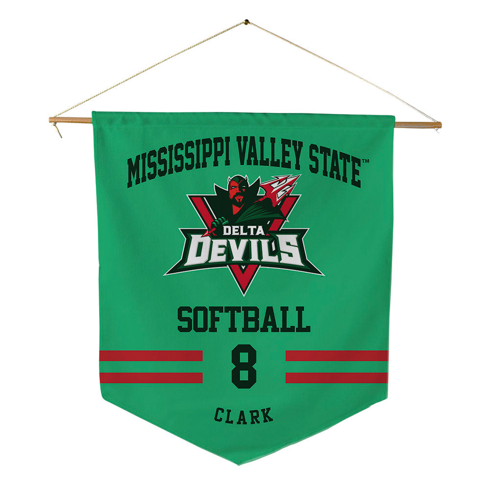 MVSU - NCAA Softball : Ashtyn Clark - Pennant - 18" x 21"-0