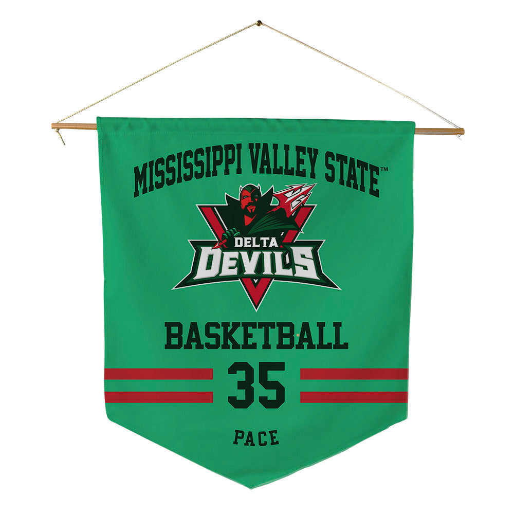 MVSU - NCAA Men's Basketball : Jonathan Pace - Pennant - 18" x 21"-0