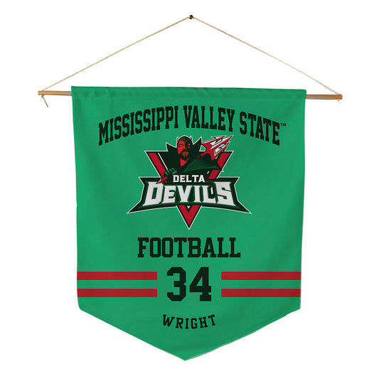 MVSU - NCAA Football : Jalen Wright - Pennant - 18" x 21"-0