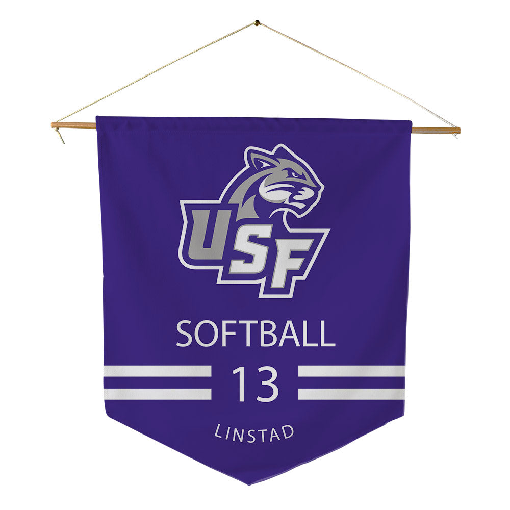 Sioux Falls - NCAA Softball : Morgan Linstad - Pennant - 18" x 21"-0
