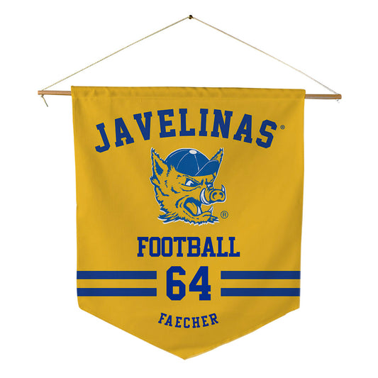 TAMUK - NCAA Football : Koy Faecher - Pennant - 18" x 21"-0