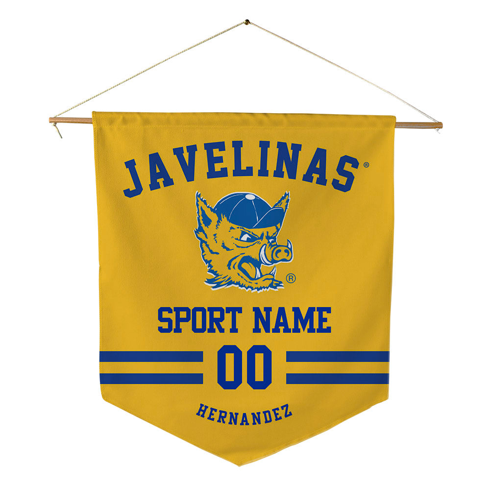 TAMUK - NCAA Football : Abraham Hernandez - Pennant - 18" x 21"-0