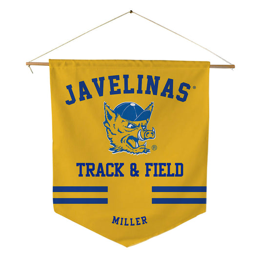 TAMUK - NCAA Men's Track & Field : Wesley Miller - Pennant - 18" x 21"-0